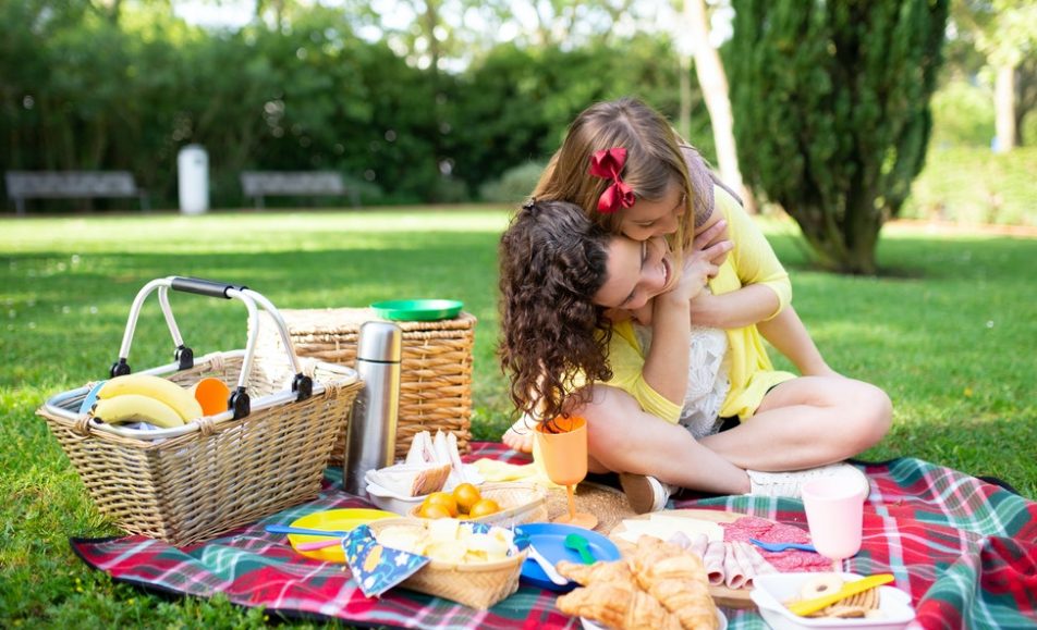 piknik maminky a dcery